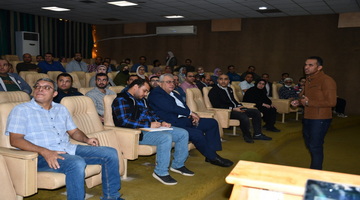 The Meeting of Prof. Dr. Mohamed Abdel-Azim, Dean of the Faculty, with the Assistant Professors and Lecturers of the Faculty