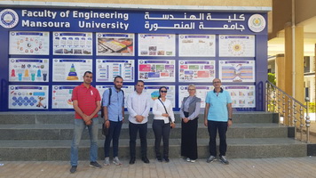 A Visit to the Laboratories of the Faculty of Engineering, Mansoura University, and the Specific Programs Building by Dr. Otilija Miseckaite, Professor of the Faculty of Engineering, Vitatus Magnus University, Lithuania
