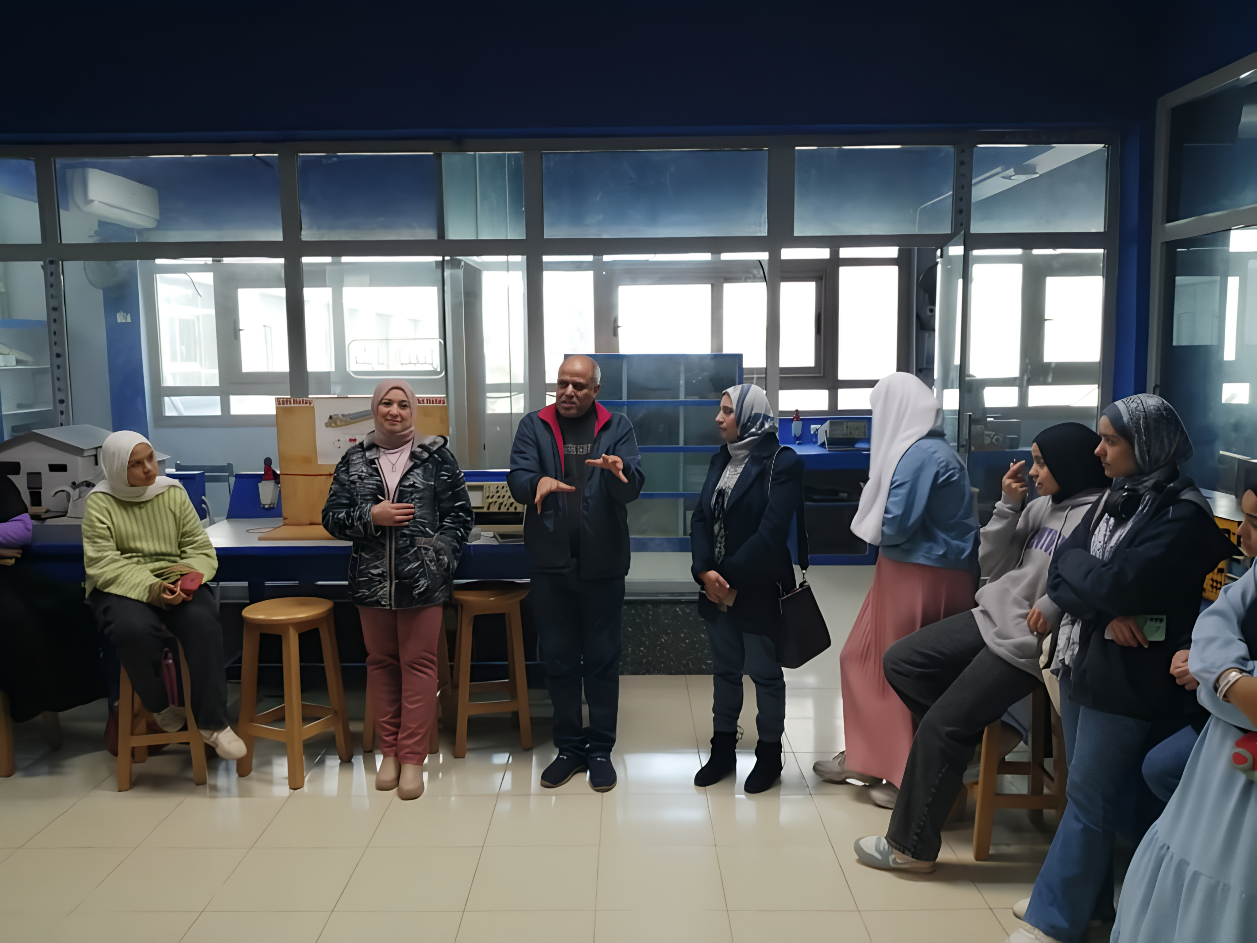 Kafr El-Sheikh STEM School visits the Faculty of Engineering