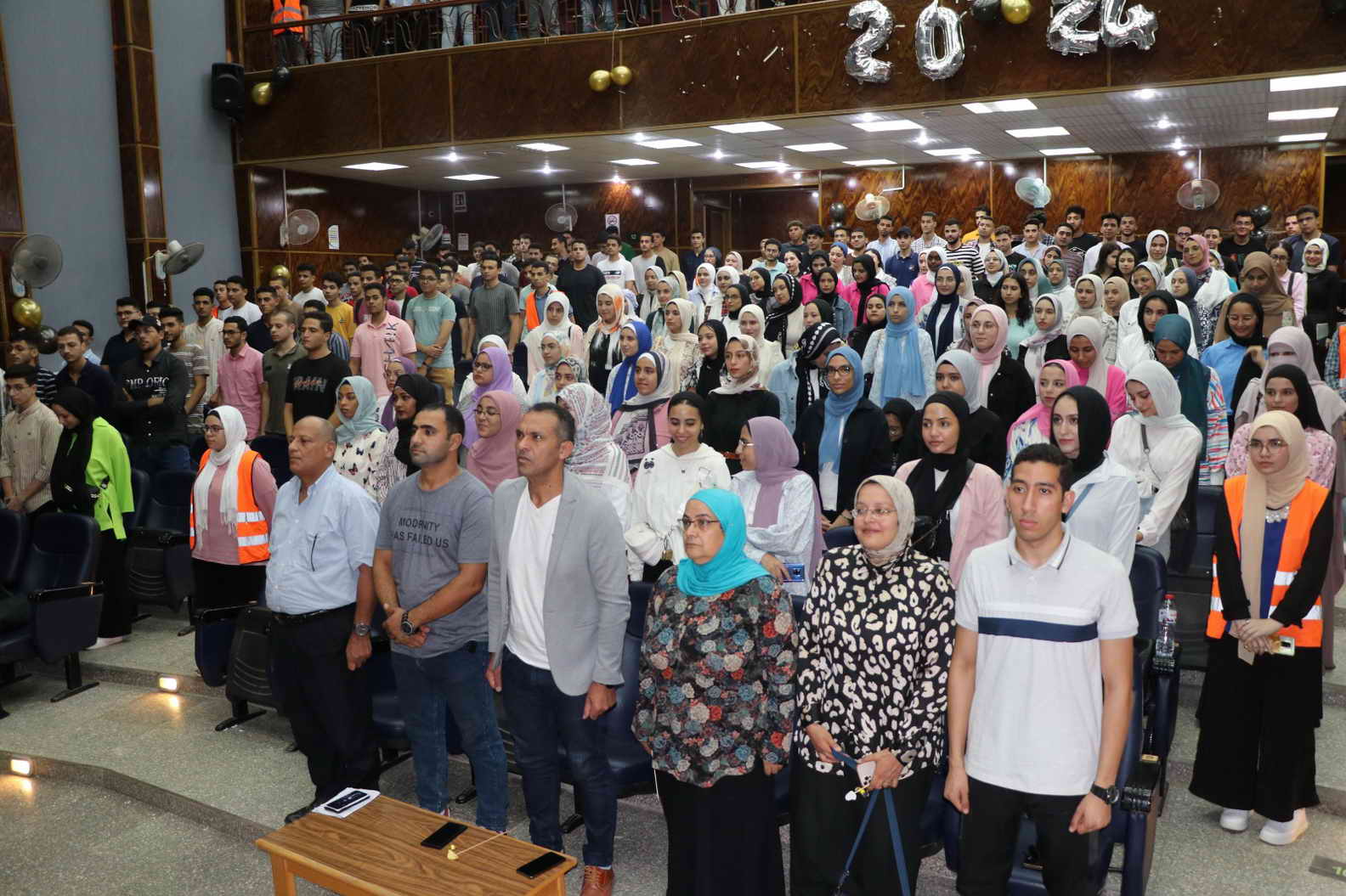 Prof. Dr. Mohamed Abdel Azim, Dean of the Faculty, Meets with New Students for the Academic Year 2023/2024